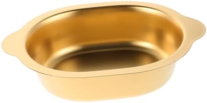Cabilock Korean Style Stainless Steel Salad Bowl with Double Handle