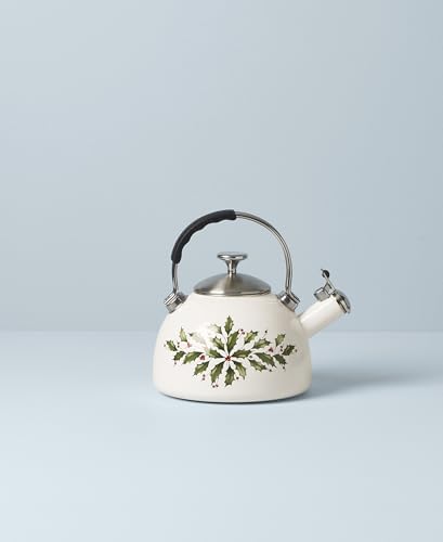 Cheery Holiday Tea Kettle Christmas Design