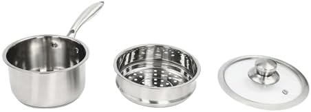 14 Quart Stainless Steel Saucepan with Built-in Steamer