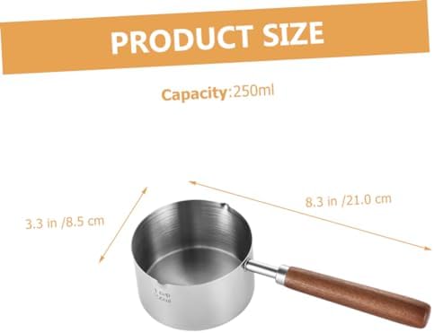 VINTORKY Stainless Steel Saucepan with Handle Ergonomic Design for Kitchen Use