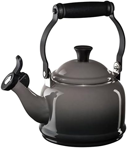 Le Creuset Enamel On Steel Demi Tea Kettle 125 qt Oyster