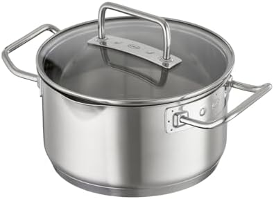 Rsle Expertiso 63 in Stainless Steel Saucepan with Glass Lid