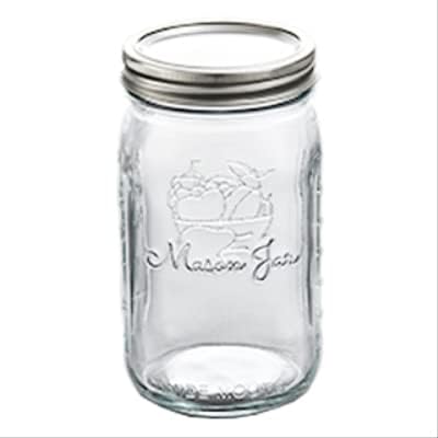 12-Pack of Glass Canning Jars Quart Size