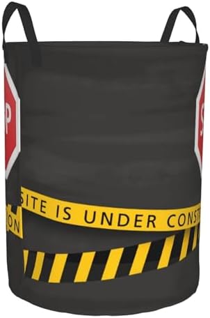 aHaBiKas Smart Collapsible Laundry Basket Organizer withWarning Strip Labels