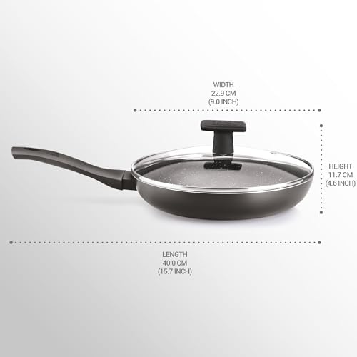 MILTON Pro Cook 8-inch Nonstick Frying Pan with Lid
