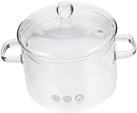 High Borosilicate Glass Soup Pot with Lid