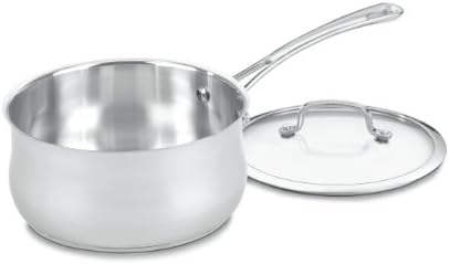 Cuisinart 4193-20 Contour Stainless 3-Quart Saucepan with Glass Cover Silver