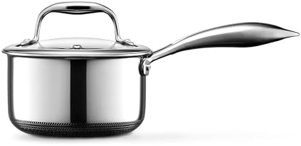 1-Quart Hybrid Saucepan with Tempered Glass Lid