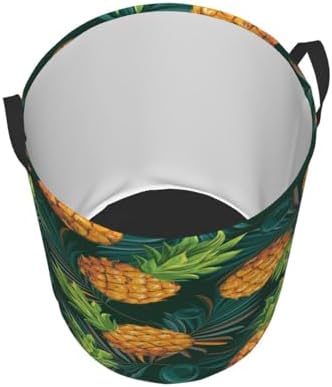 Oicvrct Pineapple Circular Hamper Laundry Basket