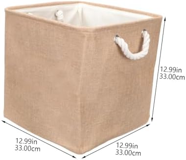 PRETYZOOM Modern Minimalist Linen Foldable Dirty Clothes Container