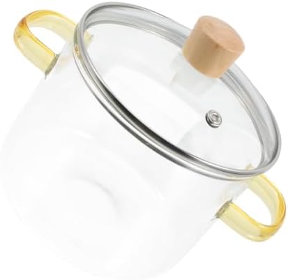 Sturdy Glass Stockpot with Lid 1600ml