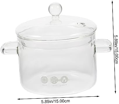 Premium High-Borosilicate Glass Stew Pot for Home Cooking
