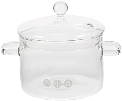 STOBAZA High-Borosilicate Glass Stew Pot with Lid