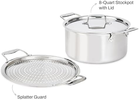 All-Clad D5 Stockpot with Lid and Guards