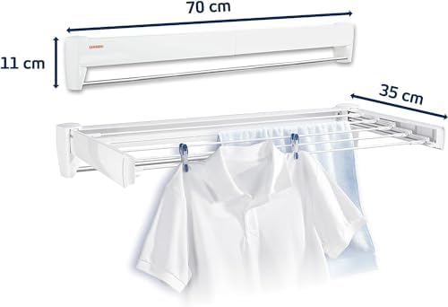 Space-Saving Retractable Clothesline