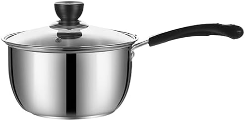 Yikangheng 13 Quart Stainless Steel Saucepan with Lid and Long Handle
