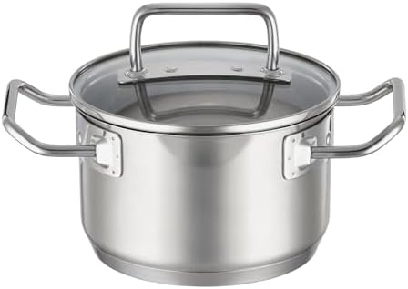 Rsle Expertiso 63 in Stainless Steel Saucepan with Glass Lid