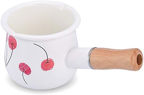 Small Enamel Milk Pot 4-Inch 17 Oz