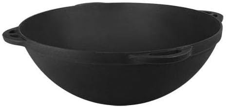 Oven-Like Cast Iron Kazan Pot Double Handle Robust Outdoor Cooking Pan