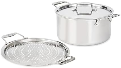 All-Clad D5 Stockpot with Lid and Guards