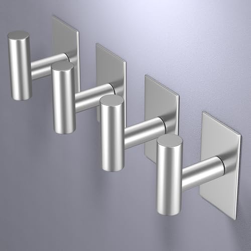 VAEHOLD Heavy-Duty Wall Towel Hook Waterproof Adhesive for Coats 2-Pack