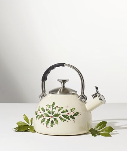 Cheery Holiday Tea Kettle Christmas Design