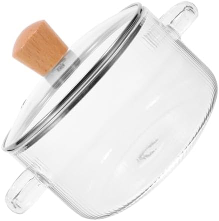 Luxshiny 2-Piece Glass Cookware Set