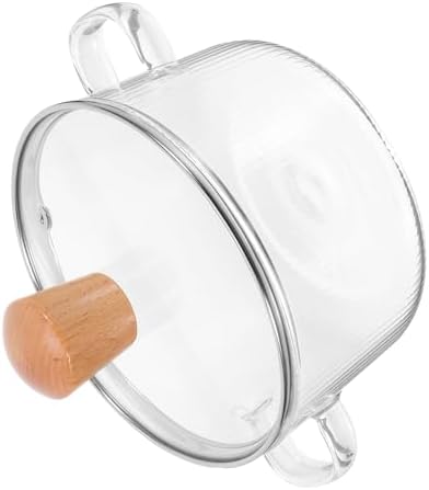 Luxshiny 2-Piece Glass Cookware Set
