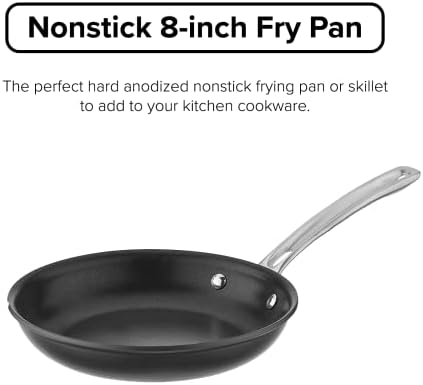 Viking Non-Stick Frying Pan 8-Inch Hard Anodized Aluminum Gray Flattered