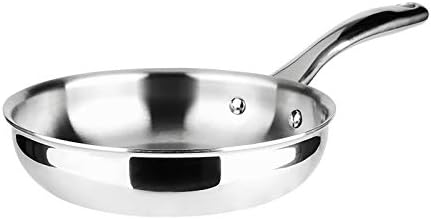 Duxtop 8-Inch Tri-Ply Stainless Steel Fry Pan