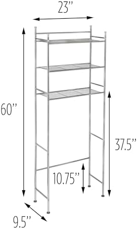 3-Tier Standing Shelf for Bathroom Above Toilets Space Saver