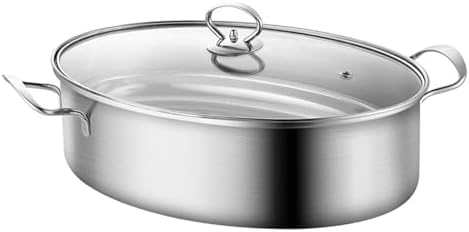 AIZYR 304 Stainless Steel Steamed Fish Pot with Redistribution