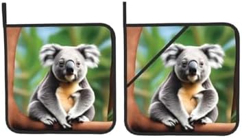 Funny Koalas Potholders Set for Heat-Resistant BBQ Cooking