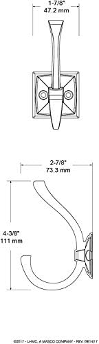 Liberty Hardware 137246 Ruavista Coat and Hat Hook Bronze with Copper Highlights