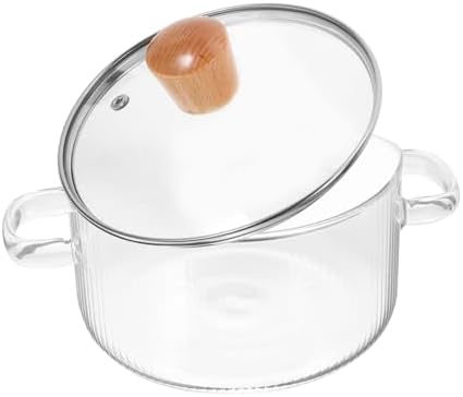Luxshiny 2-Piece Glass Cookware Set