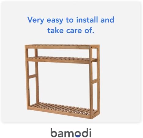 Bamodi Bamboo Bathroom 3 Tier Shelf