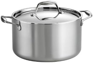 Tri-Ply Clad Stainless Steel 6-Quart Sauce Pot with Lid
