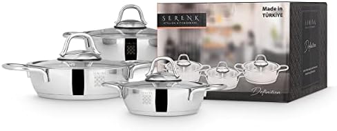 Serenk Stainless Steel Pots and Pans Set