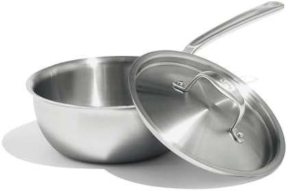 Made In Cookware 2 Quart Saucier Pan 5 Ply Stainless Clad