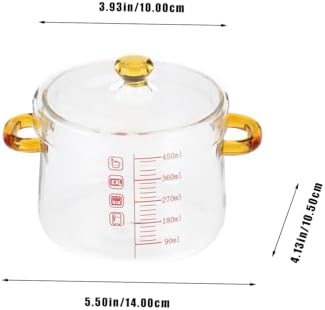 Luxshiny Glass Pot Multi-Functionalessential with Stability