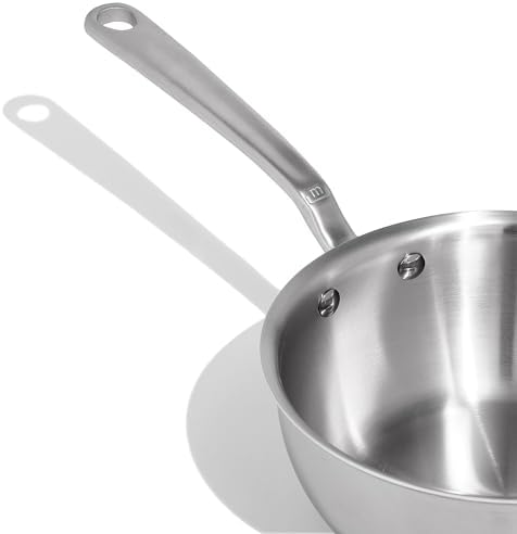 Made In Cookware 2 Quart Saucier Pan 5 Ply Stainless Clad