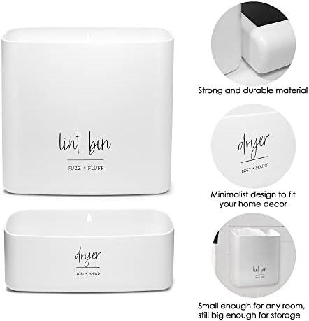 Magnetic Lint Bin for Laundry Storage