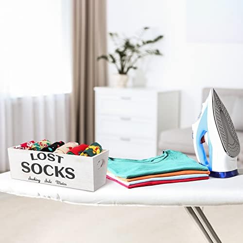 Blulu Lost Socks Sign for Farmhouse Laundry Room