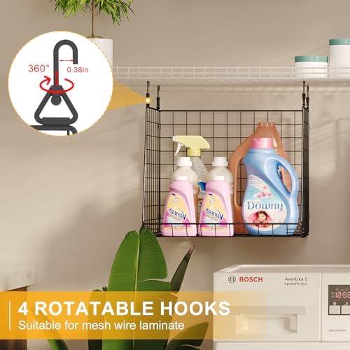 4-Pack Hanging Laundry Organizer