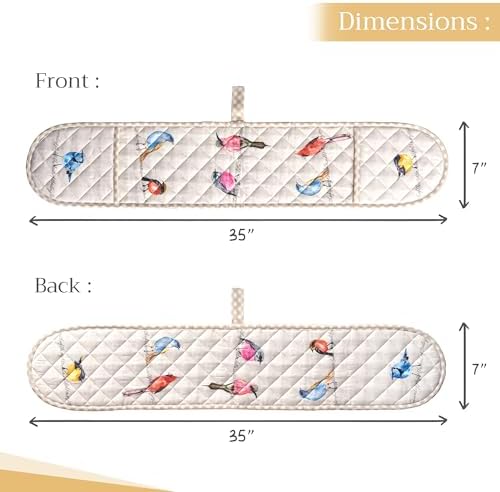 Premium 100 Cotton Double Oven Mitts for Bakers Chefs