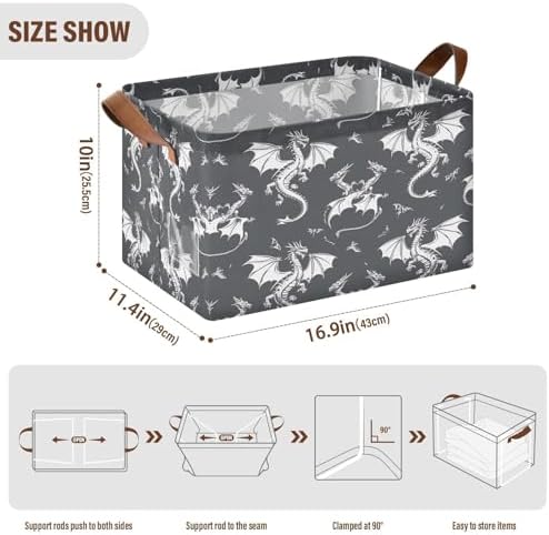 Heavy-Duty Water Repellent Storage Basket