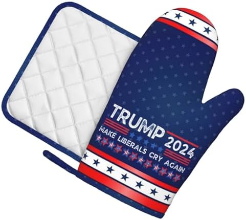 HILLBACK Oven Mitts and Pot Holders Set - Heat Resistant Kitchen Essentials