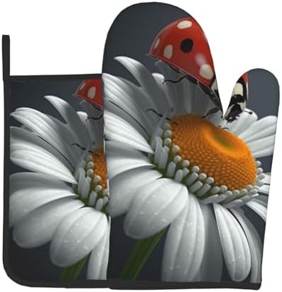 Cute Ladybug Oven Mitt Set