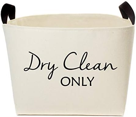 Dry Clean Only Canvas Laundry Basket - Unbleached Cotton