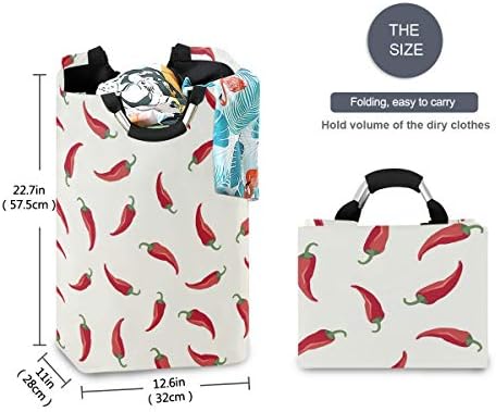 MOYYO Red chili Collapsible laundry basket